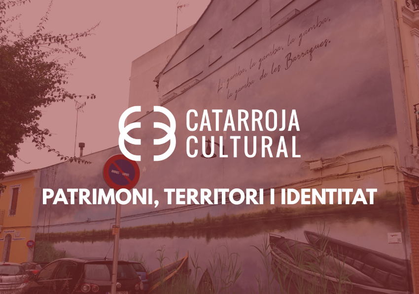 Imagen del evento:Fotografía de una fachada con un mural de barcas en la Albufera en Catarroja, con texto superpuesto